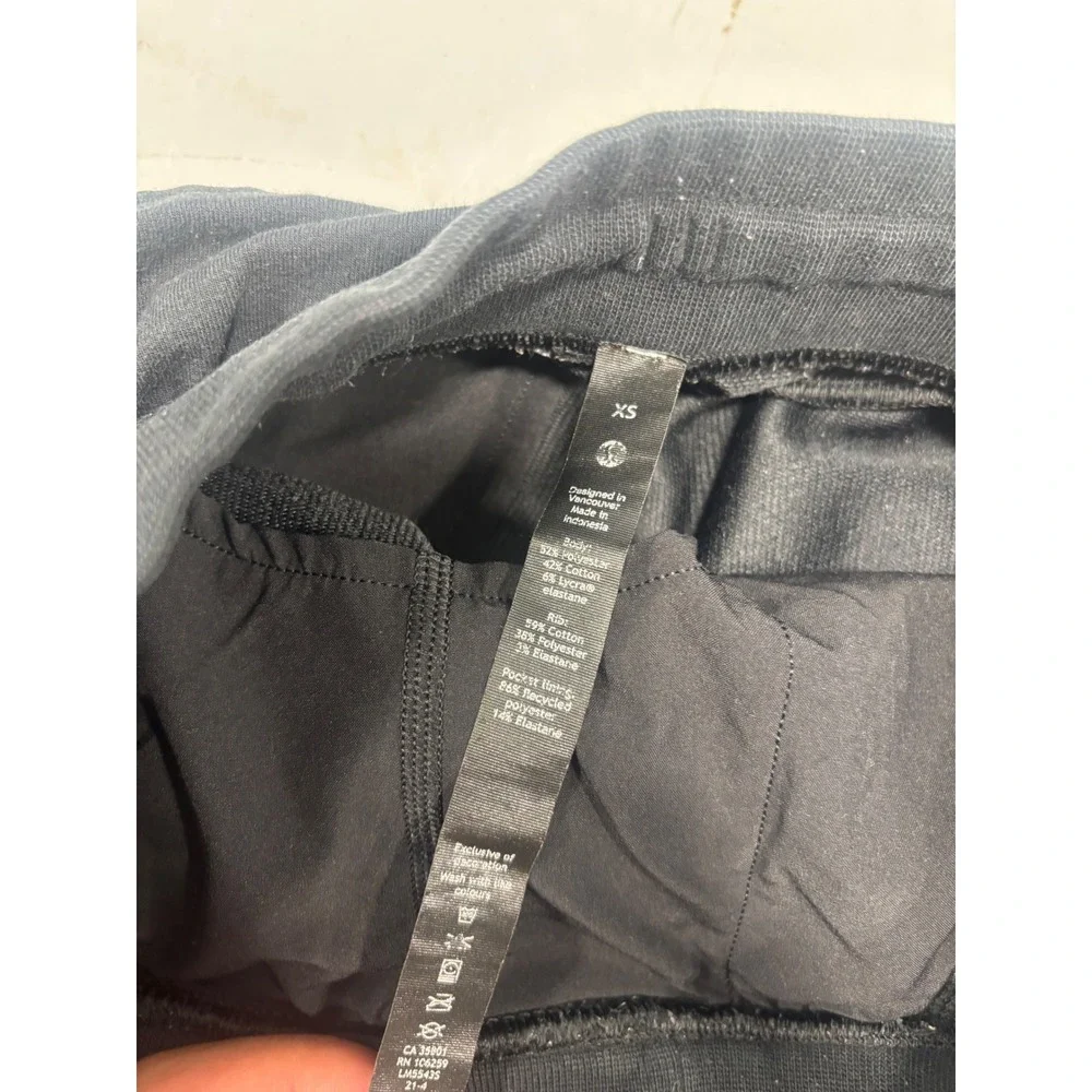 Lululemon City Sweat Jogger Black French Terry Tapered Sweatpants XS - Picture 2 of 8
